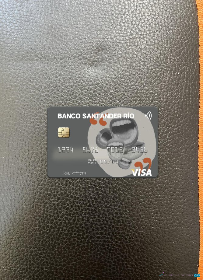 Download Argentina Banco Santander Río visa card photolook front Photoshop template